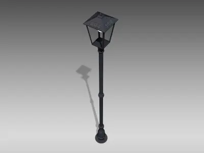 Vintage Design Street Lamp 3D model