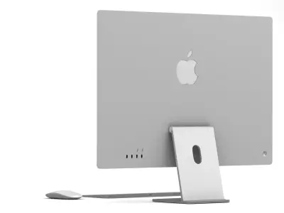 Apple iMac 24 inch 2021 All Color Low-poly 3D model