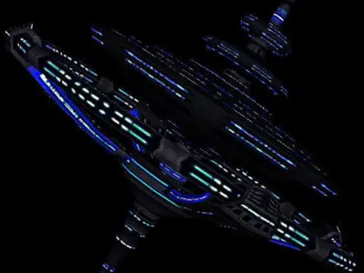 3DRT - Space Stations Pack Light Low-poly 3D model