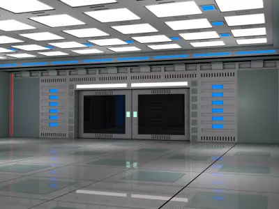 Sci Fi Room Laboratory 3D model