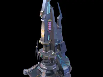 Mechanical Building - Occupy Tower 02 3D model
