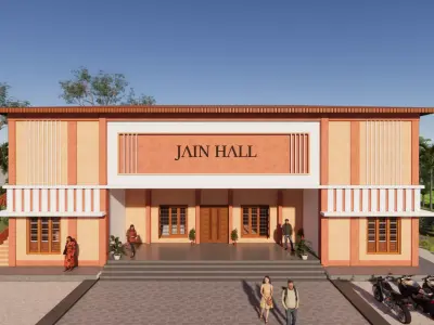 Modern Community Hall - Multipurpose Public Building 3D model