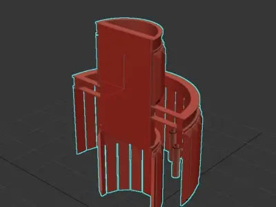 Leyland 3-Light Wall Sconce 3D model