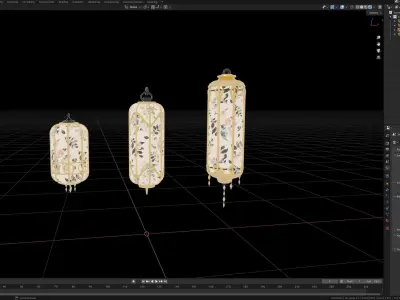 Japan Lamp 3D model