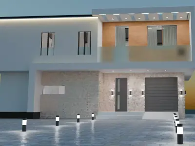 Villa house model 3D model