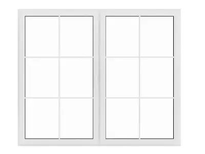 White Window 11 3D model