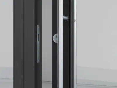 Aluminium door 207 3D model