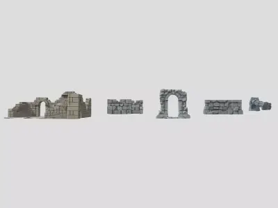 Ancient Ruins Pack - Low-Poly 3D Model Low-poly 3D model