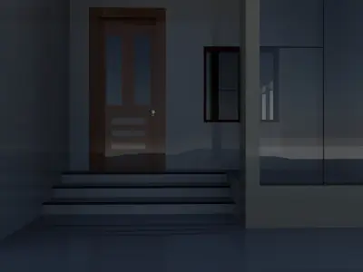 1-Floor 3d morden house auto cad dwg fbx 3D model