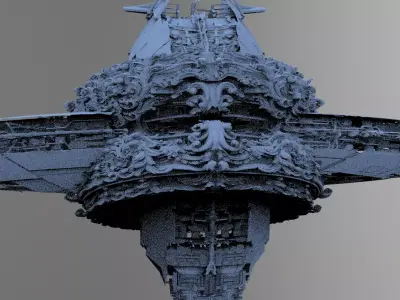 Ocean Cyberpunk Atlantis Deep city tower 3 3D model