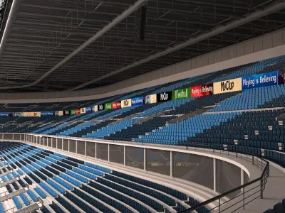  Soccer Stadium - High detail Night 