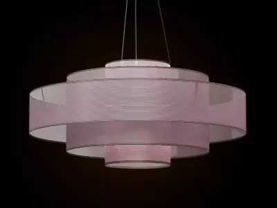 Ochre Cloud Shade Pendant 3D model