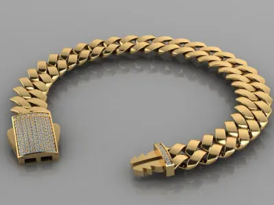 10 mm Bracelet Chain 3D print model