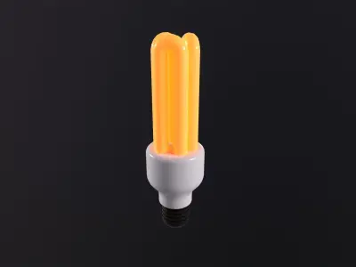 Bulb Lamp Light 3D Model Low-poly 3D model