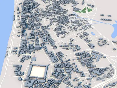 Lagos City Nigeria 3D model