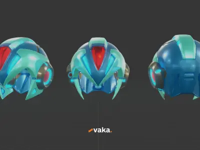 Megaman Helmet - Marvel vs Capcom Infinite 3D print model