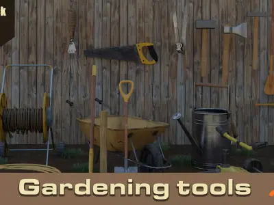 Gardening Tools Pack 3D model