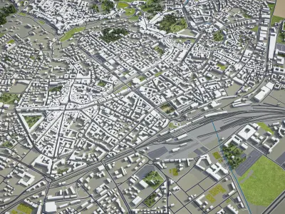 Bergamo Low-poly 3D model