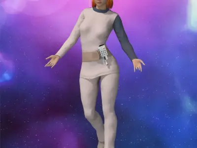 Moonbase Alpha Uniform for La Femme 2 for Poser 3D model