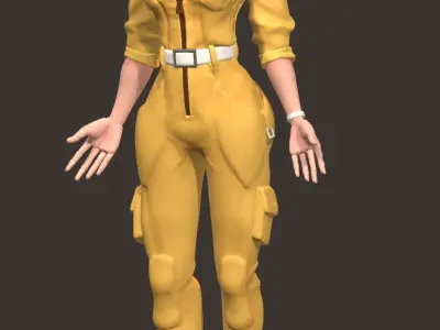 April ONeil from the cartoon TMNT 3D model