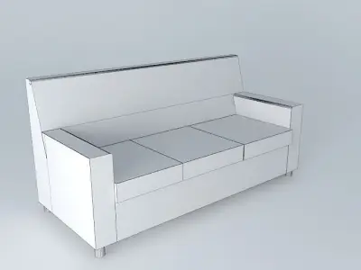 Couch with lights Free 3D model