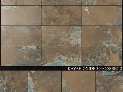 Yurtbay Seramik Kayah Oxide 300x600 Set 2 3D model