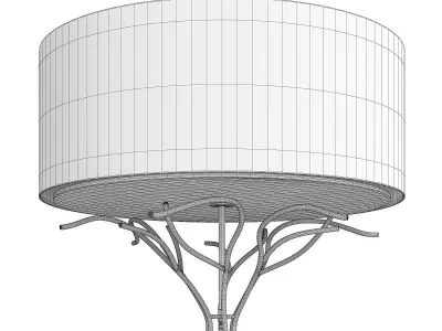 CEILING GOLD SCULPTURE chelsom Low-poly 3D model