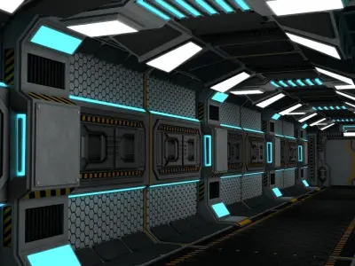 Sci Fi Corridor 3D model