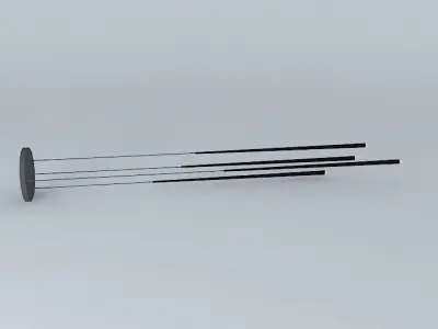 Vibia Slim Pendant 4 lights Free 3D model