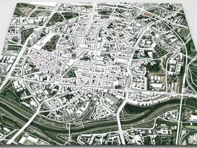 Cityscape Poznan Poland 3D model