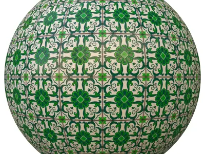 tile patterned 152-seamless-4k-pbr  3D model
