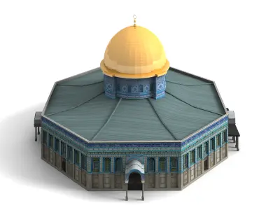 Dome of the Rock Jerusalem 3D model