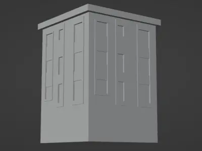 Architectural Building-5 Free low-poly 3D model