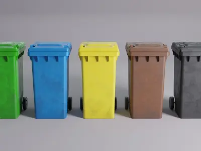 the dumbster Low-poly 3D model