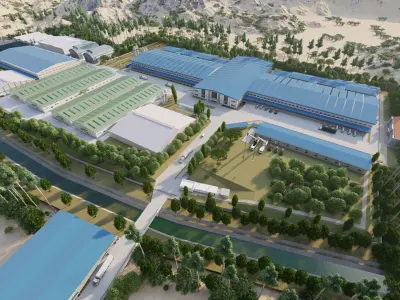 Industrial Factory-Factory building 3D model