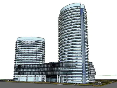 vacation spot-Resort-Fashion Leisure Hotel-0145 3D model
