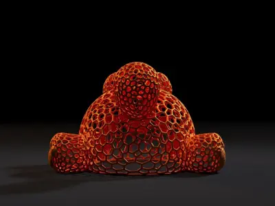 Cat Voronoi  3D print model