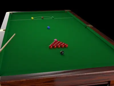 Snooker table 3D model