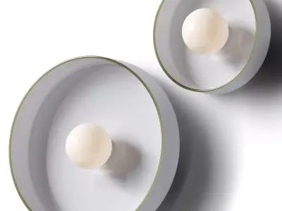 Disc Orb Surface Mount - In Common With 3D model