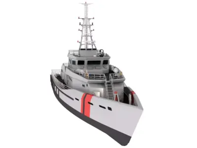 DAMEN Stan Patrol vessel 4207 3D model