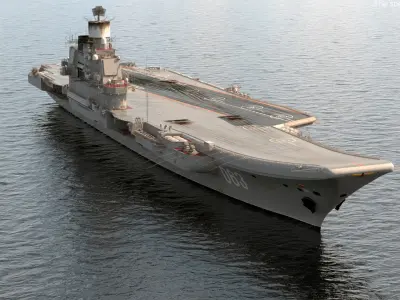  Russian Aircraft Carrier Kuznetsov 