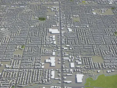 Visalia  Low-poly 3D model