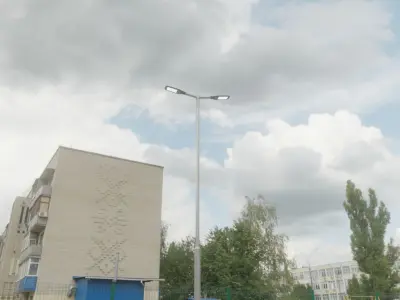 Street Light 12 version 7 5m with pole 2 Low-poly 3D model