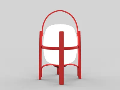 wood light Low-poly 3D model