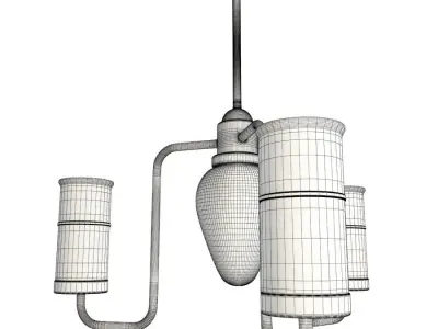 Antique Orange Ceiling Lighting  3D model
