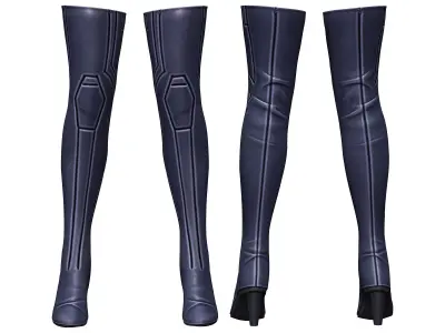 Sci-fi Officer Scientist Secretary Outfit Low-poly 3D model