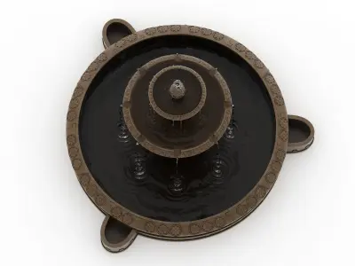 Fountain 05 PBR Realistic Low-poly 3D model