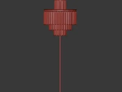 RH 1920S Odeon Clear Glass  3D model