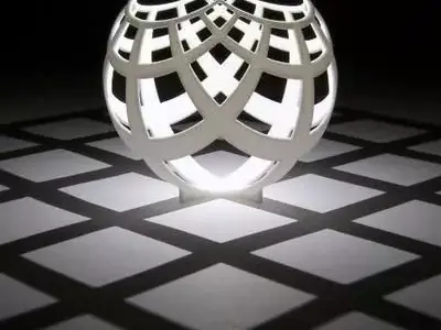 Customizable sphere to pattern 3D print model