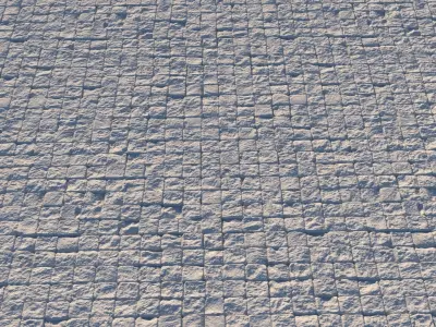 Square paving slab material 02 3D model